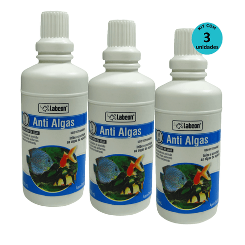 Kit 3 Labcon AntiAlgas 100ml - Alcon